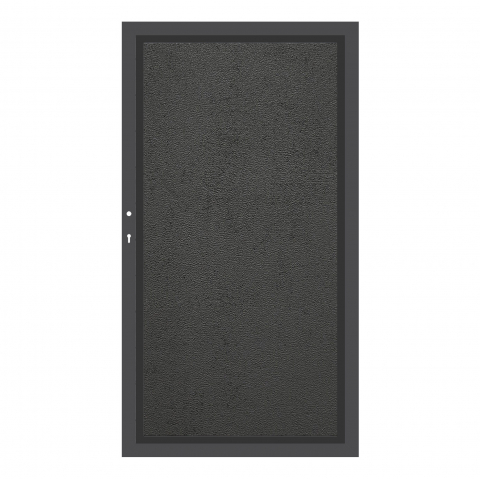 System Board Tor Zement Montana 2923, DIN links H:180cm, Anthrazitrahmen, Sonderbreite