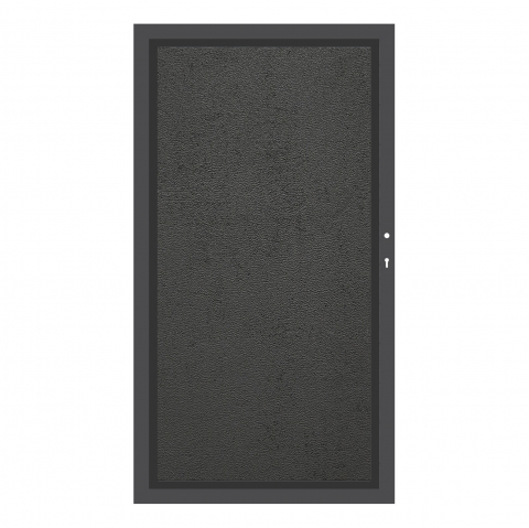 System Board Tor Zement Montana 2923, DIN rechts H:180cm, Anthrazitrahmen, Sonderbreite