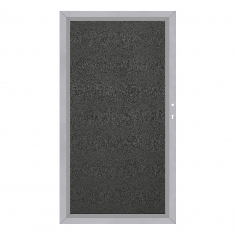 System Board Tor Zement Montana 2923, DIN rechts H:180cm, Silberrahmen, Sonderbreite