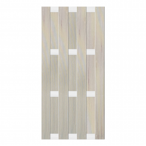 Groja BPC Fertigzaunelement 84,3x180cm Bi-Color Sand - gerillt