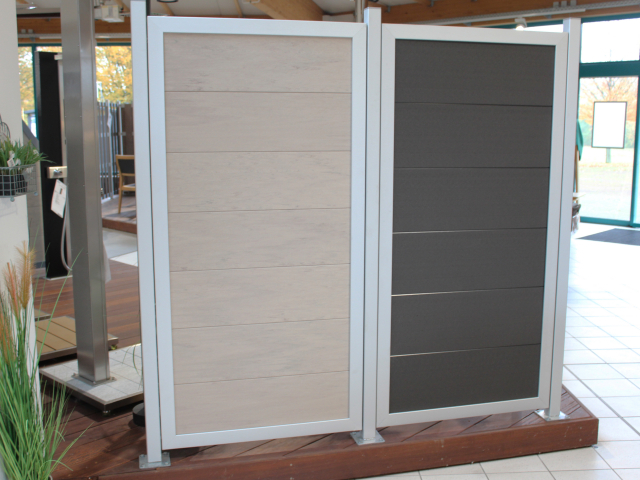 GroJaViento BPC Bi-Color Sand-Anthrazit - Zaunanlage