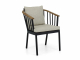 Apple Bee Condor Dining Armchair Alu black