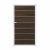 GrojaSolid Grande Premium BPC Steckzaun Universal Tor 100x180cm walnuss co-extrudiert-silber