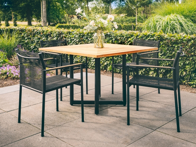 Apple Bee Jakarta Dining-Set 1 black ca. 224x224cm