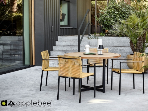 Apple Bee Jakarta Armlehnstuhl lemon