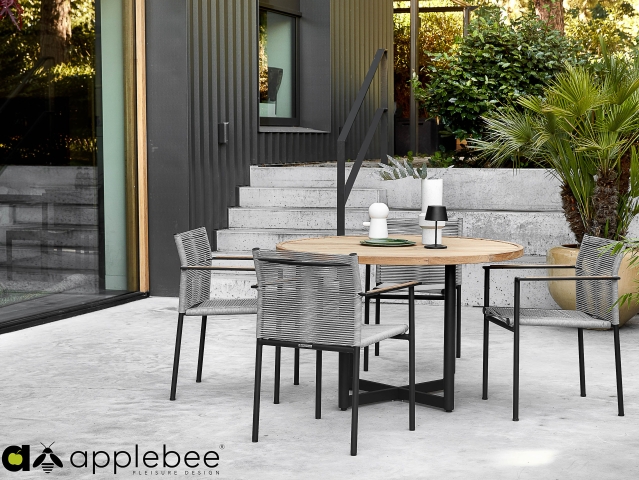 Apple Bee Jakarta Armlehnstuhl grey