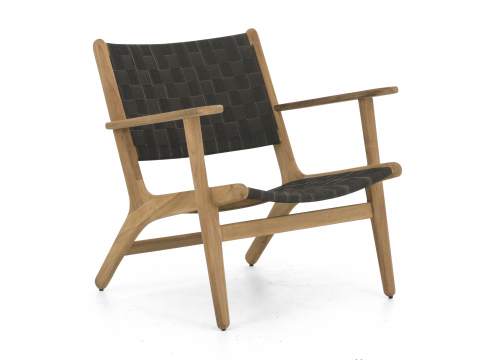 Apple Bee Luc Lounge Chair niedrig mit Armlehnen