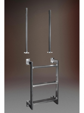 Ideal Geteilte Leiter mit 2 Griffbögen Klassik Modell 12.3, 3-stufig