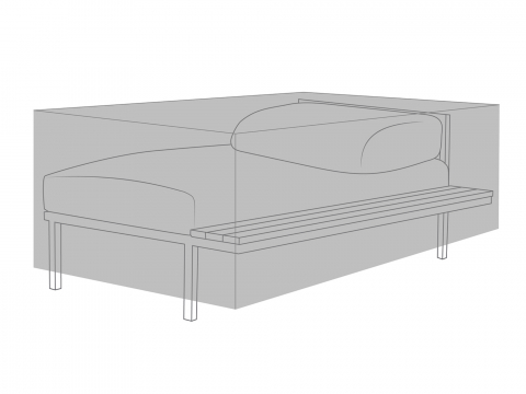 Zebra Schutzhülle 6120 für Hudson Daybed Schwarz
