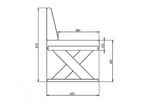 Niehoff Alexa Eckbank links 225cm, anthrazit