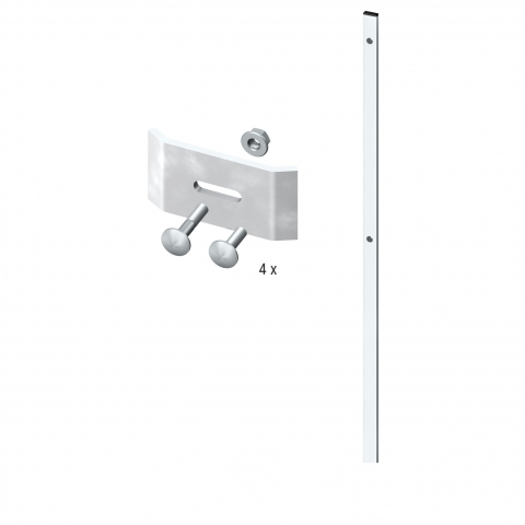 Gabionen-Zaun-Adapter Set 601 - Länge: 192cm