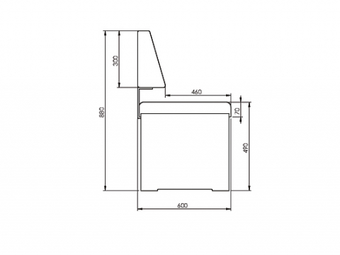 Niehoff Melina Dekorbank 185x145cm, langer Schenkel links, Rocky schlamm