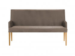 Niehoff Colorado Komfortbank Wildeiche, Microfaser Atlantis sand