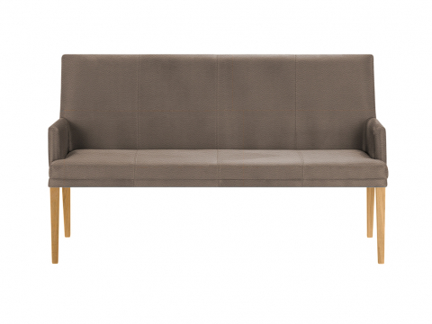 Niehoff Colorado Komfortbank Wildeiche, Microfaser Atlantis sand