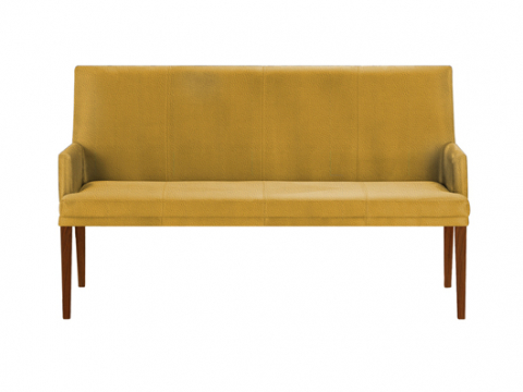 Niehoff Möbel Indoor Niehoff Colorado Komfortbank Wild-Nussbaum, Leder Napoli senf Niehoff Indoor Möbel: Breite ca. 160cm 4051781905967