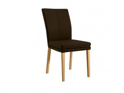Niehoff Colorado Stuhl 741, Wildeiche, Microfaser Nirvana dunkelbraun