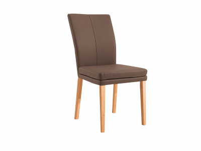 Niehoff Colorado Stuhl 741, Kernbuche, Microfaser Atlantis Havanna braun