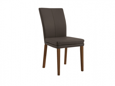 Niehoff Colorado Stuhl 741, Wild-Nussbaum, Leder Napoli mocca