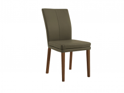 Niehoff Colorado Stuhl 741, Wild-Nussbaum, Leder Napoli olivgrn