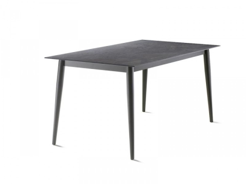 Sieger Loft Tischgestell Aluminium-Rundrohr eisengrau, 140 x 70cm