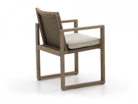 Apple Bee Antigua Dining Sessel aus Teakholz coastal mit Sitzkissen