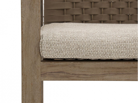 Apple Bee Antigua Dining Sessel aus Teakholz coastal mit Sitzkissen