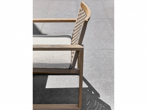 Apple Bee Antigua Dining Set aus Teakholz coastal 6 Sesseln und einem Tisch 240x95cm