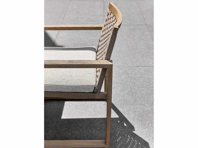Apple Bee Antigua Dining Set aus Teakholz coastal 6 Sesseln und einem Tisch 240x95cm