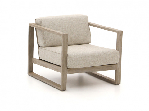 Apple Bee Antigua Lounge Sessel aus Teakholz coastal mit Kissen