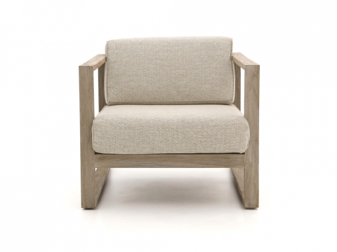 Apple Bee Antigua Lounge Sessel aus Teakholz coastal mit Kissen