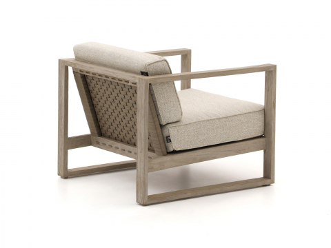 Apple Bee Antigua Lounge Sessel aus Teakholz coastal mit Kissen