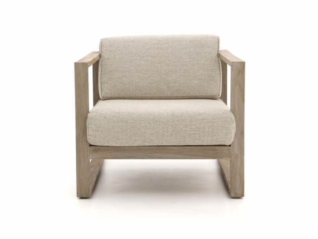 Apple Bee Antigua Lounge Sessel aus Teakholz coastal mit Kissen