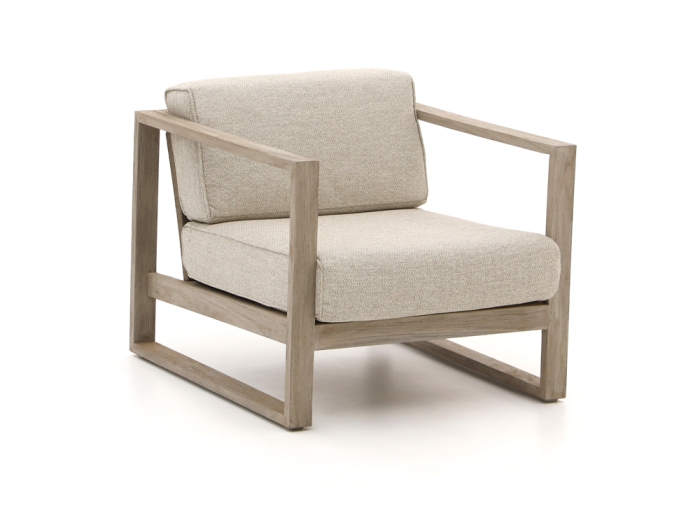 Apple Bee Antigua Lounge Sessel Teak coastal mit Kissen