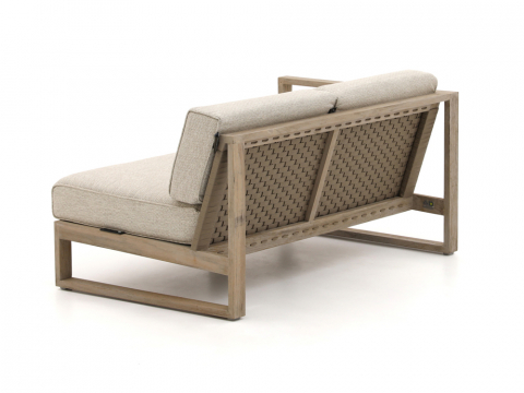 Apple Bee Antigua Loungesofa 2-Sitzer, Armlehne rechts aus Teakholz coastal ca. 131cm
