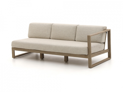 Apple Bee Antigua Loungesofa 3-Sitzer, Armlehne links aus Teakholz coastal ca. 193cm