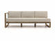 Apple Bee Antigua Loungesofa 3-Sitzer, Armlehne rechts aus Teakholz caostal ca. 193cm