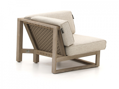 Apple Bee Antigua Lounge Eckmodul Teakholz coastal inkl. Kissen 81x81cm