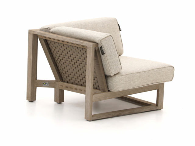 Apple Bee Antigua Lounge Eckmodul Teakholz coastal inkl. Kissen 81x81cm