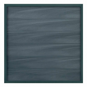 GrojaViento BPC Zaun Steingrau co-extrudiert 180x180cm Rahmen Anthrazit DB 703