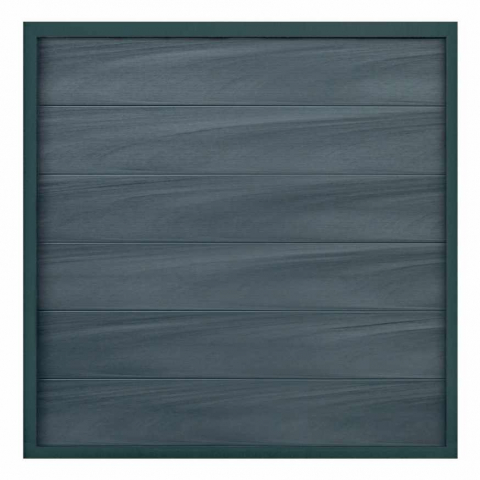 GrojaViento BPC Zaun Steingrau co-extrudiert 180x180cm Rahmen Anthrazit DB 703 4250260967612