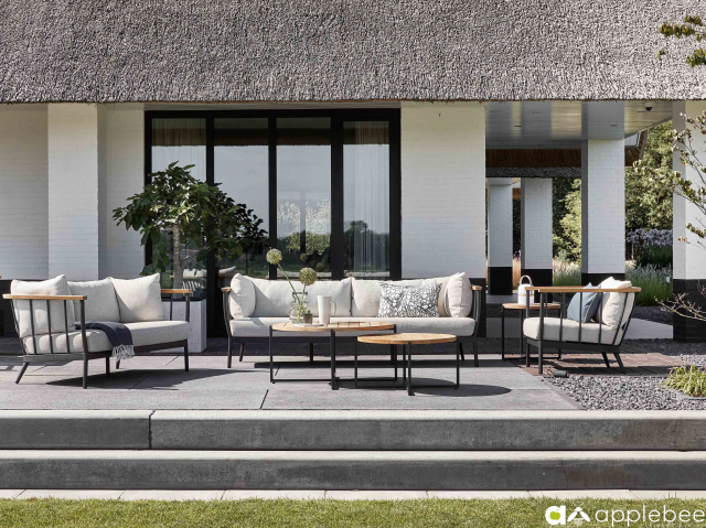 Apple Bee Condor Lounge Sessel Alu black