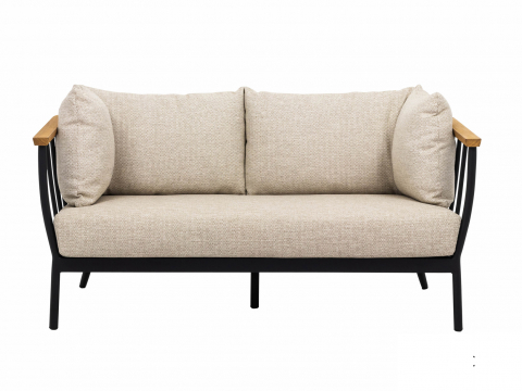 Apple Bee Condor Lounge Sofa 2-Sitzer Aluminium black 150cm