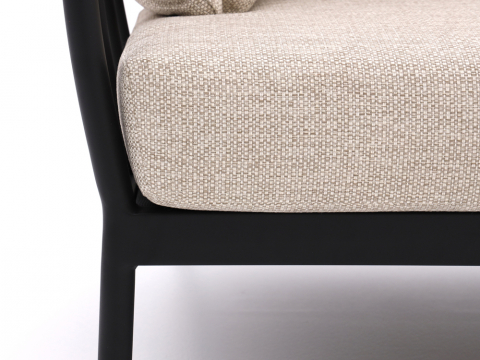 Apple Bee Condor Lounge Sofa 3-Sitzer Alumium black 217cm