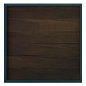 GrojaViento BPC Zaun Walnuss co-extrudiert 180x180cm Rahmen Anthrazit DB 703