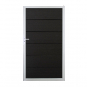 GrojaViento BPC Universal Tor Anthrazitgrau - Rahmen silber EV1 100x180cm