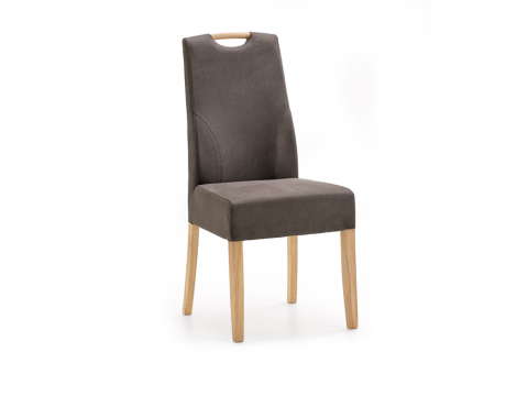 Niehoff Top-Chairs Stuhl Eiche bianco, Microfaser Campo savannah