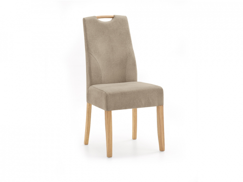 Niehoff Top-Chairs Stuhl Eiche bianco, Microfaser Campo natur