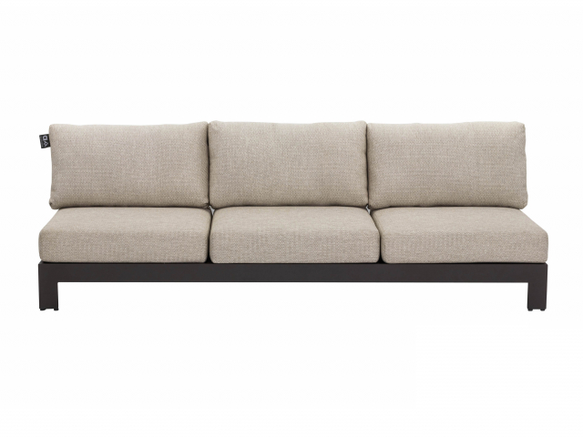 Apple Bee Sticks and More 3-Sitzer Sofa 216cm Aluminium taupe