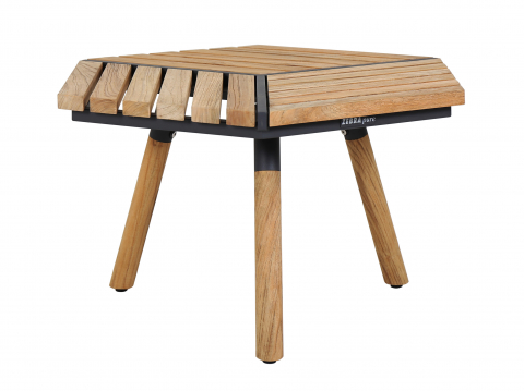 Zebra Pollux Hexa Kaffeetisch Teak 59x67cm