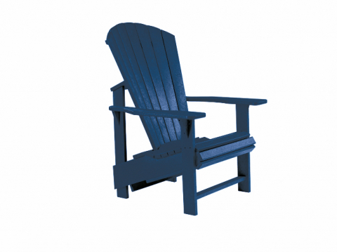 Muskoka Generation Line Adirondack Upright Chair C03 Navy Blue